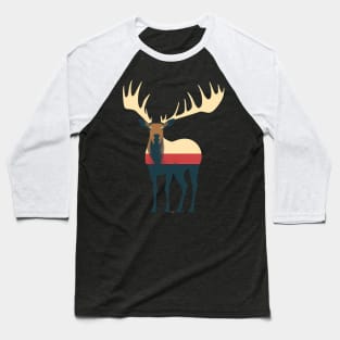 Elk Illustration, Love Elks Baseball T-Shirt